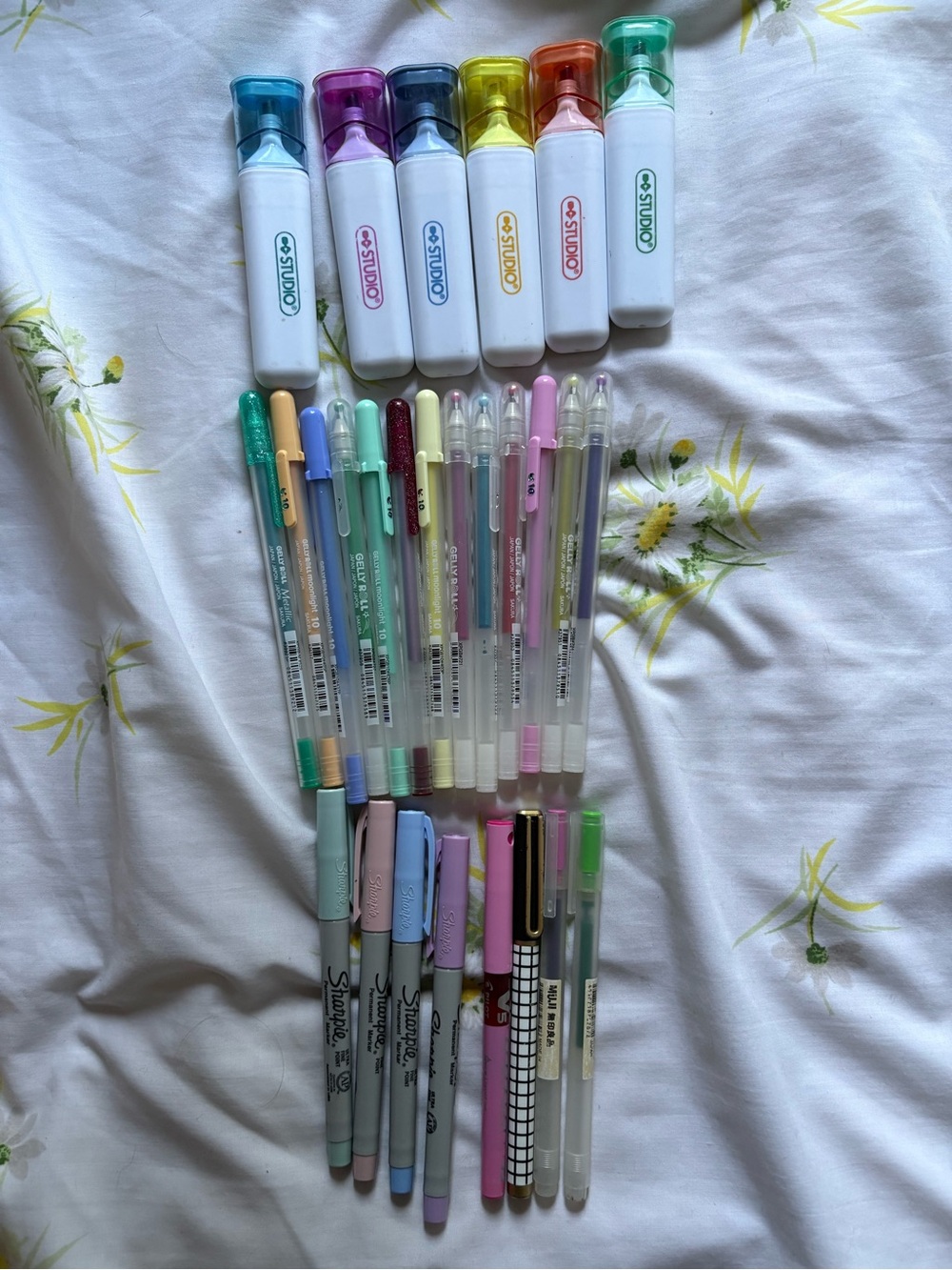 Assorted Stationary Lot - Gelly Roll, Muji, Sharpie, etc